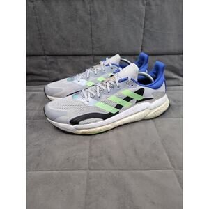 Adidas Solar Boost Men's 10.5 Road Running Shoes S42995 Gray Green Blue